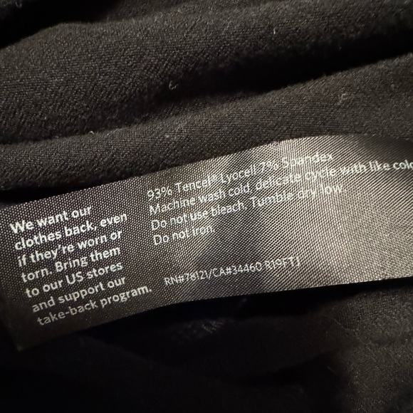 Eileen Fisher Medium mid length short sleeve black dresss - Picture 8 of 8